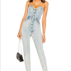 Marissa Webb Gentry Jumper in Acid Washed Indigo